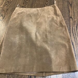 Ralph Lauren Brown Suede Mini Skirt, size 2